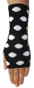 wrist warmer. 'Polkadots black'