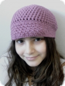 Crossover hat. blackberry