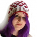 woolen hat with dots